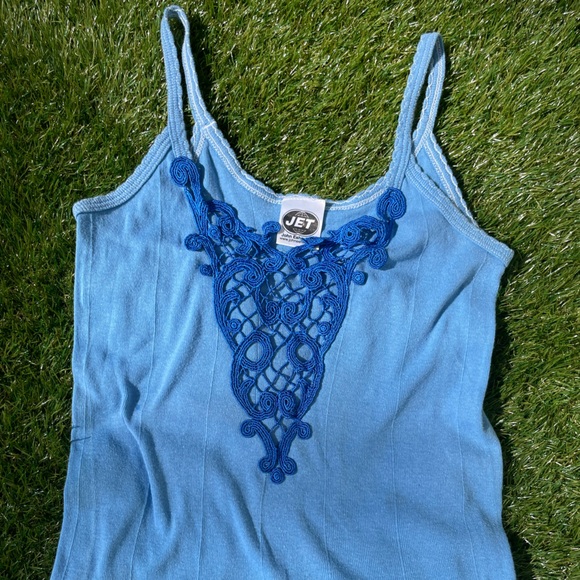 Vintage Y2K 2000s JET by John Eshaya open front tank | XS - Picture 3 of 4